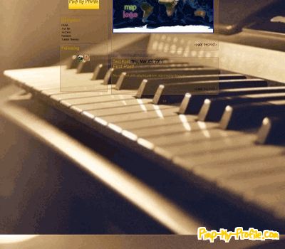 Piano Tumblr Themes - Pimp-My-Profile.com